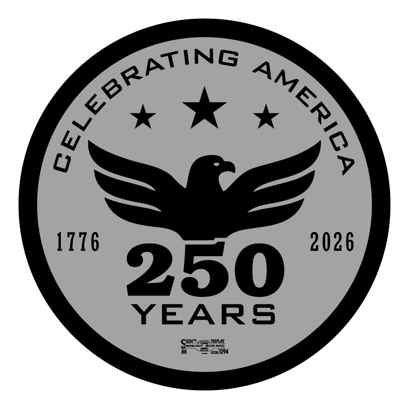 Black and Grey Celebrate 250 Decal