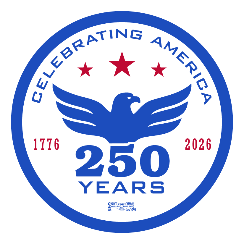 Red, White, and Blue Celebrate 250 Decal