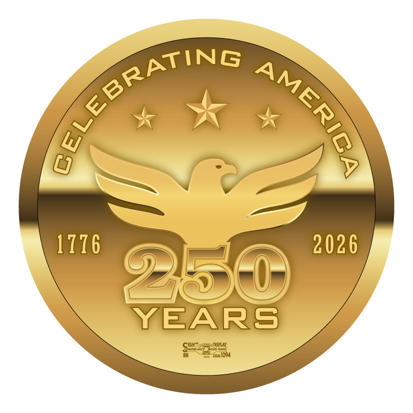Gold Celebrate 250 Decal
